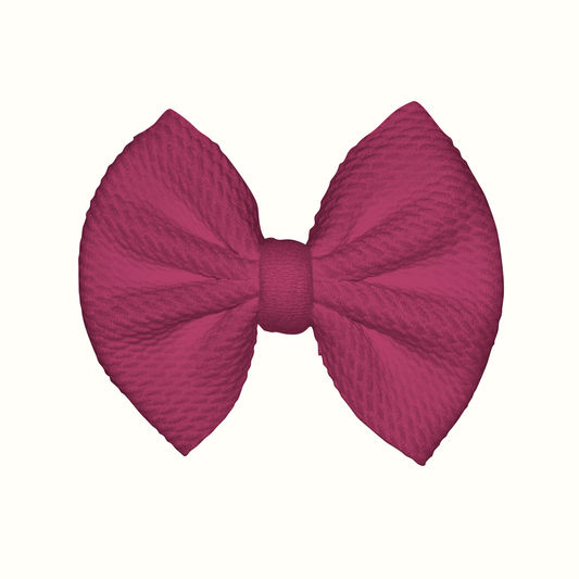 Royal Plum Clip Bow