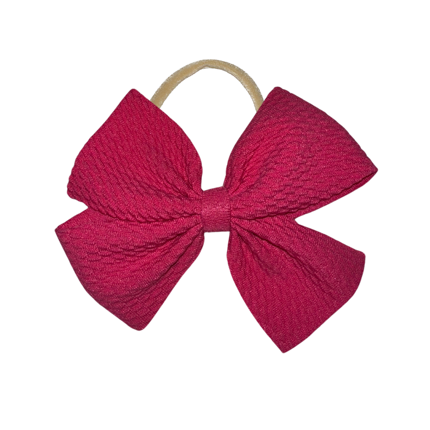 Pink Ruby Pinwheel Nylon Headband