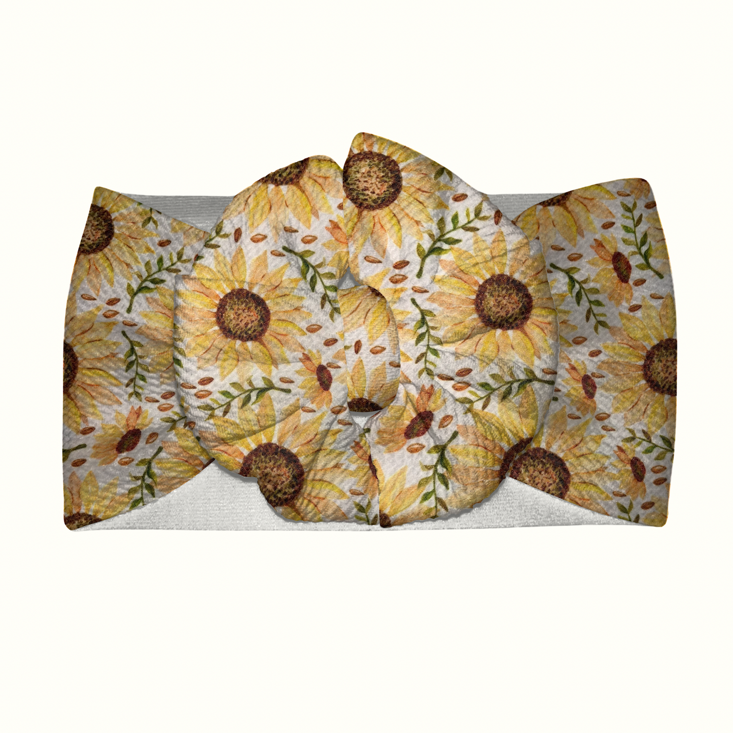 Sunflower Field Messy Headwrap