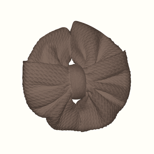 Brown Sugar Messy Clip Bow