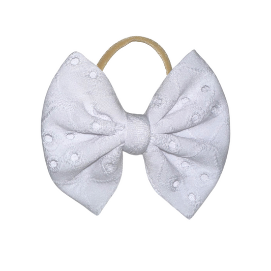 Pearl White Nylon Headband