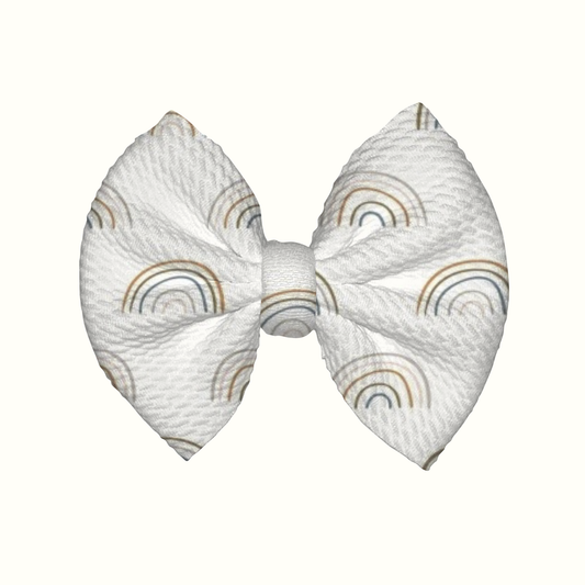 Rainbow Baby Clip Bow