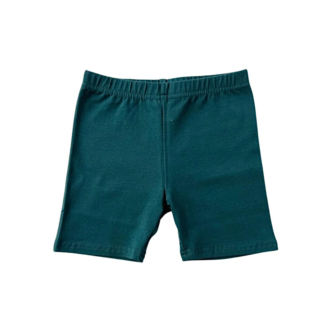 Pretty In Peacock Bamboo Biker Shorts