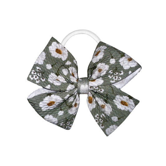 Green Garden Pinwheel Nylon Headband