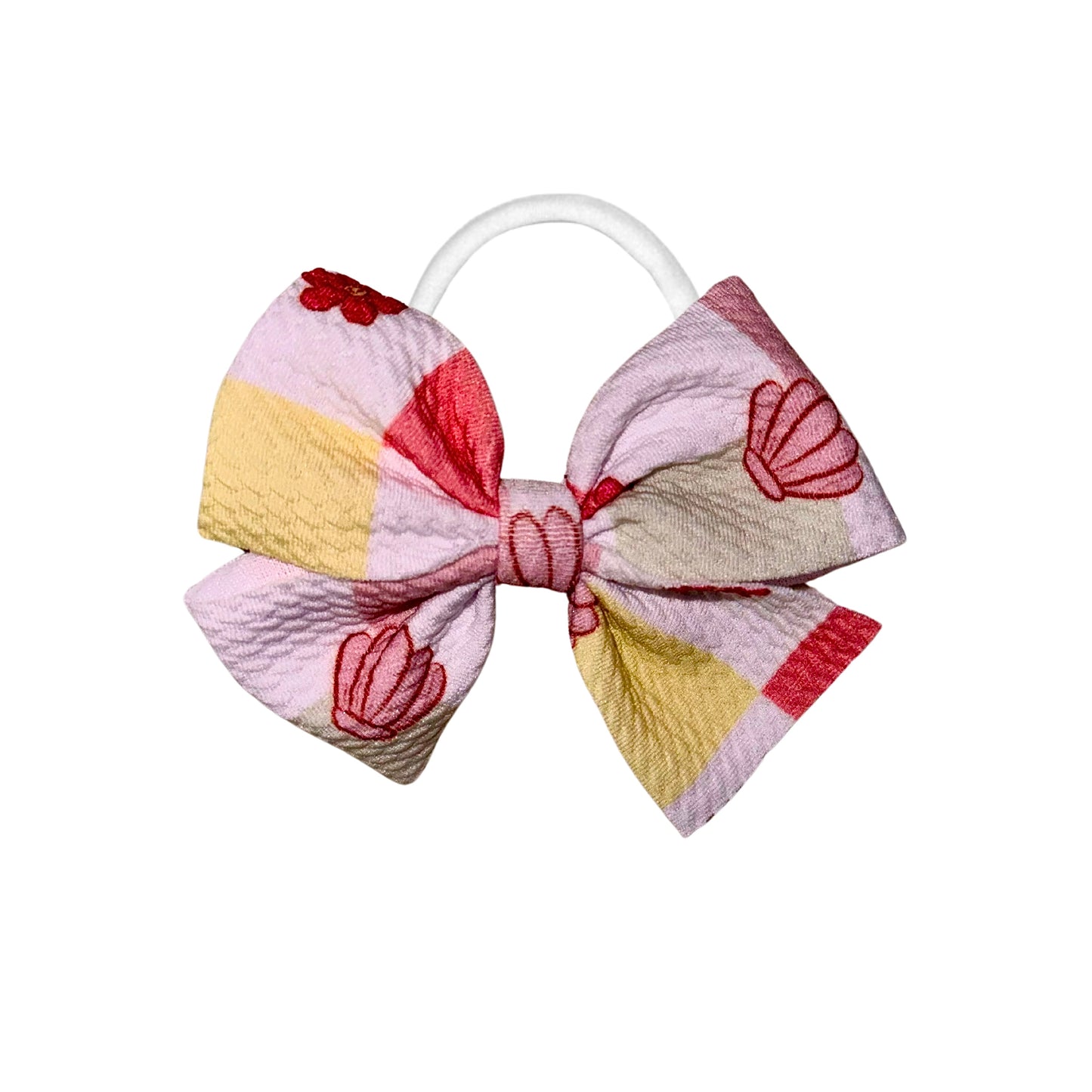 Seashells On The Seashore Pinwheel Nylon Headband