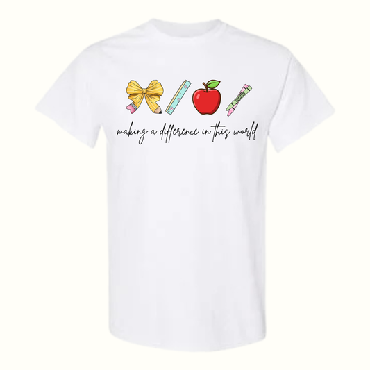 Making A Difference Teacher T-Shirt