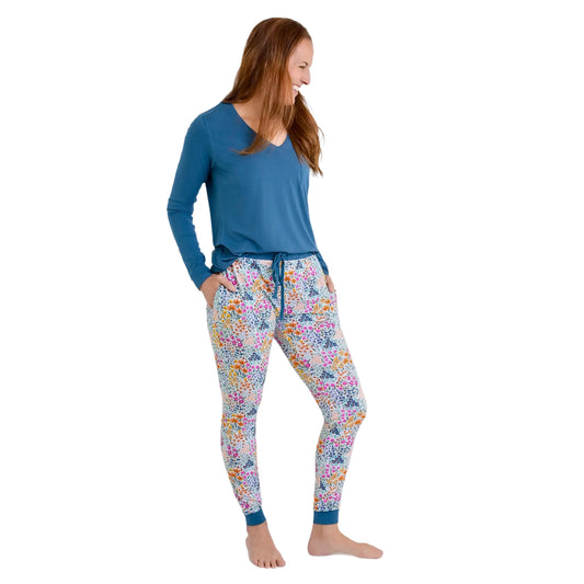 Whispering Wildflowers Bamboo Joggers