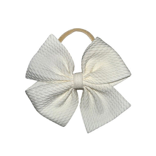 Vanilla Bean Pinwheel Nylon Headband