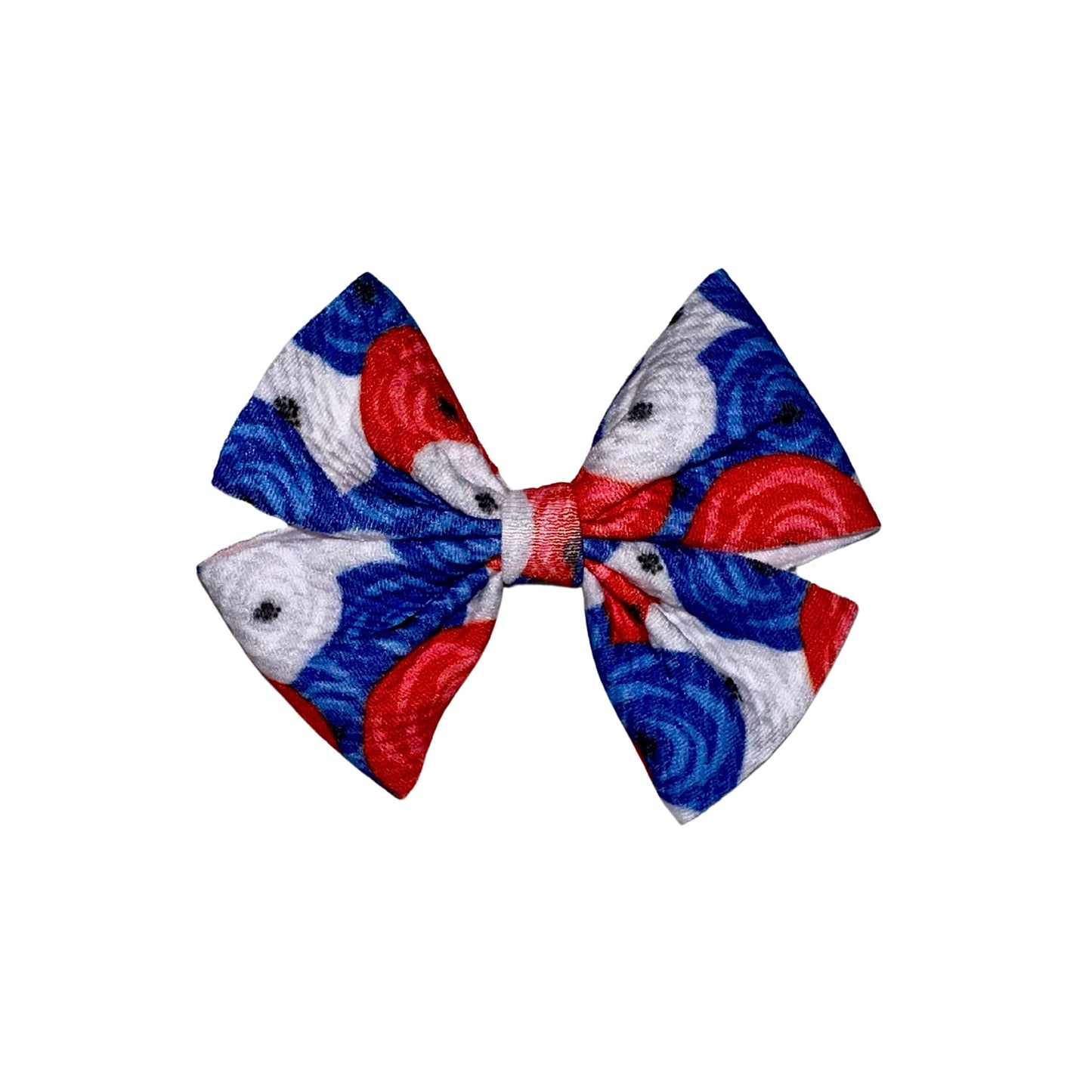 Remembrance Pinwheel Clip Bow