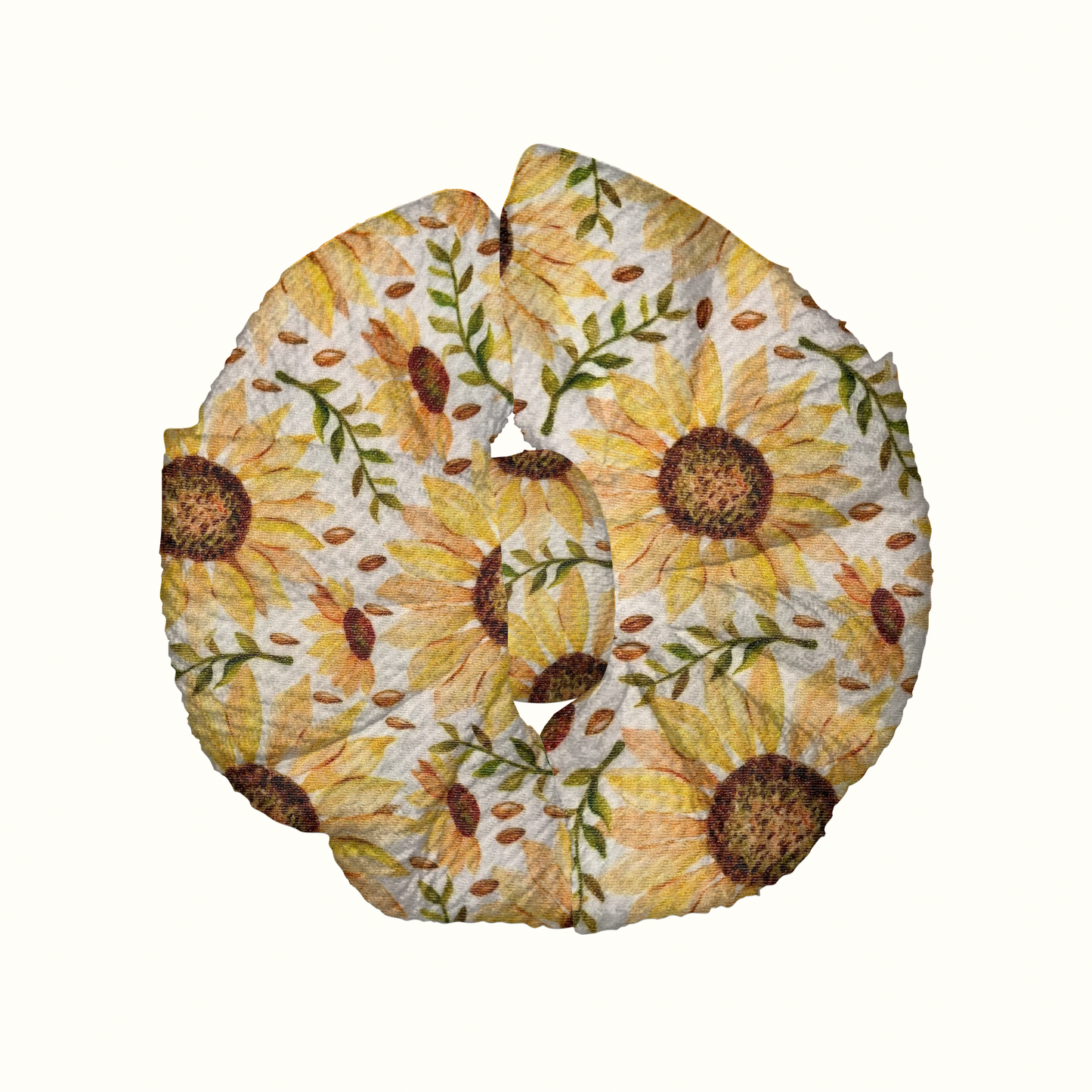 Sunflower Field Messy Clip Bow