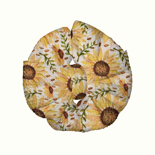 Sunflower Field Messy Clip Bow