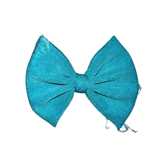 Distressed Cookie Monster Clip Bow