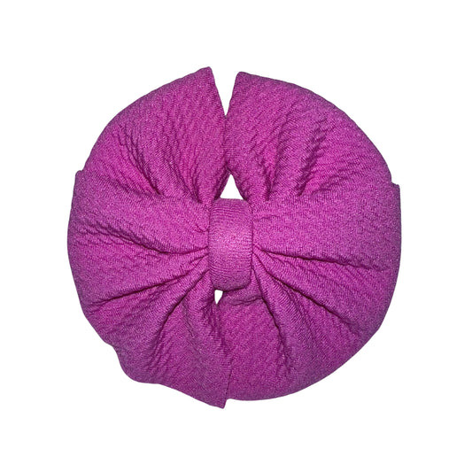 Perfect Purple Messy Clip Bow