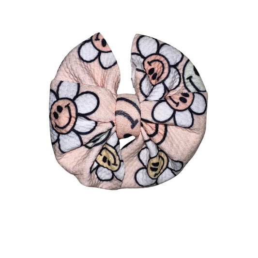 Flower Power Messy Clip Bow