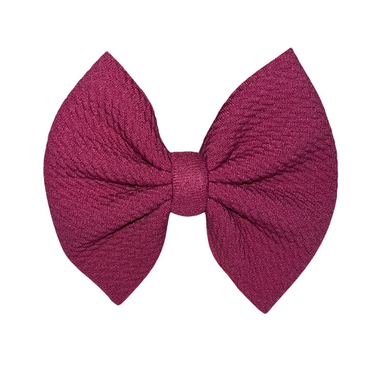 Royal Plum Clip Bow