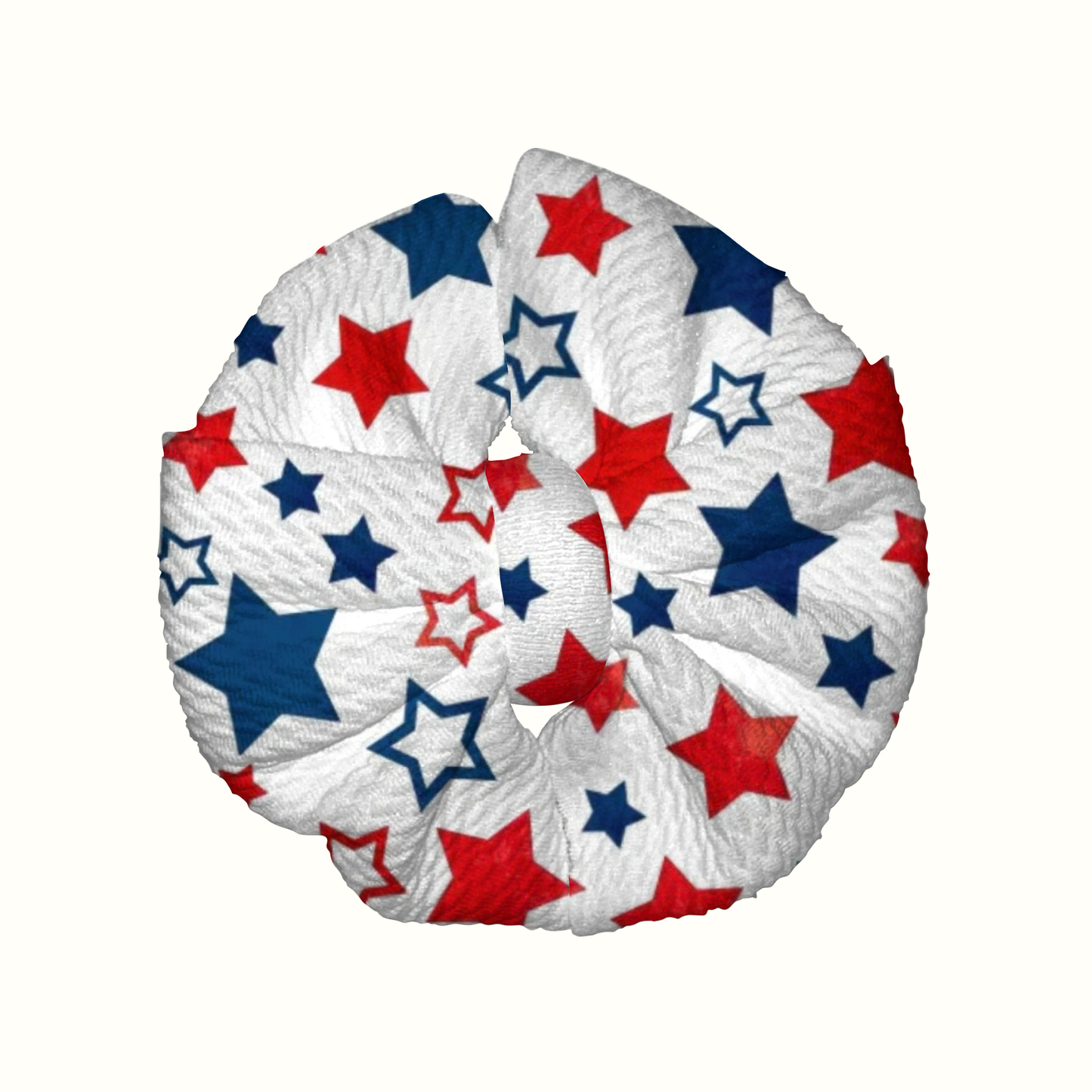 Honor The Fallen Messy Clip Bow