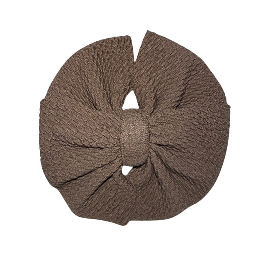 Brown Sugar Messy Clip Bow