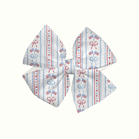 Honoring The Fallen Pinwheel Clip Bow