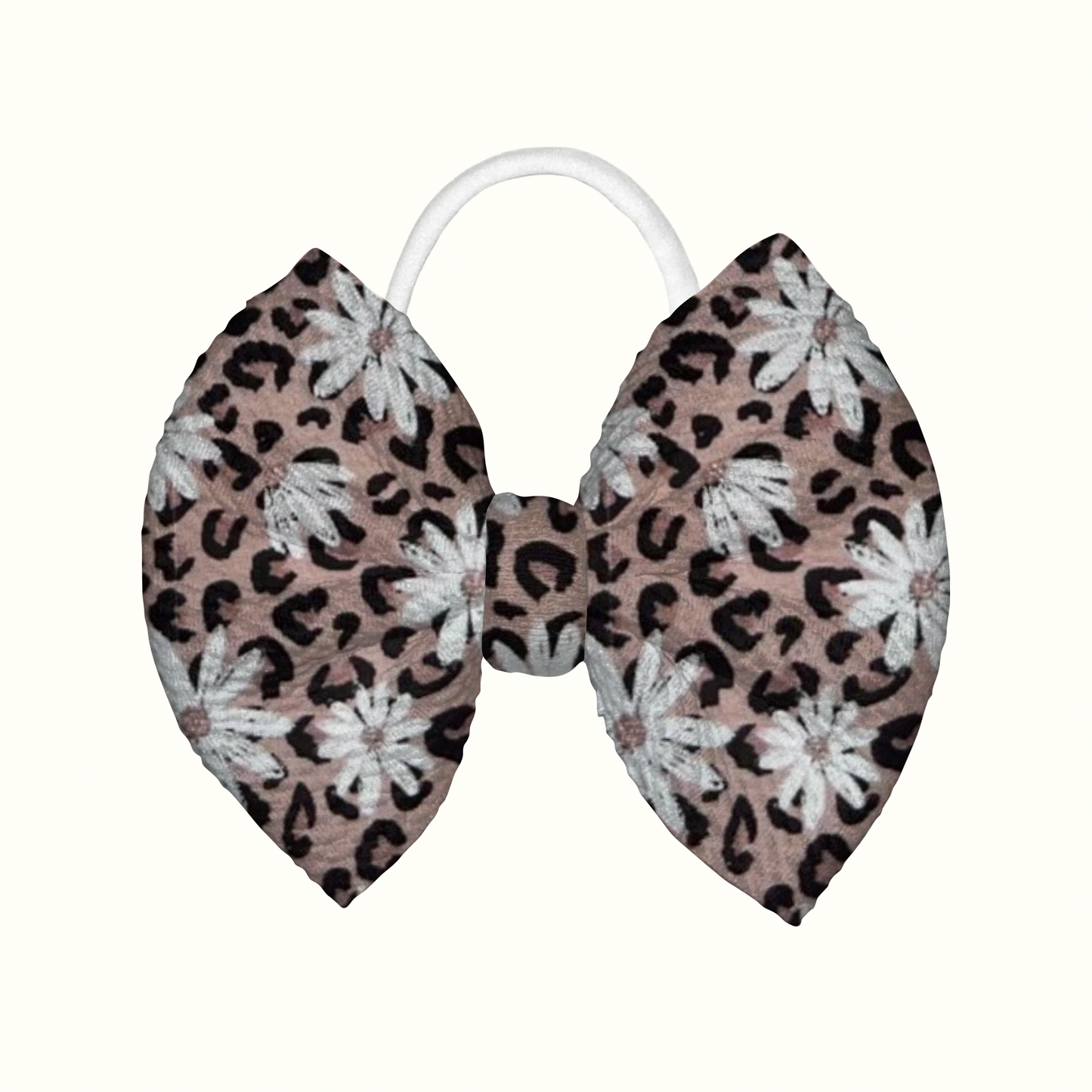Little Miss Leopard Nylon Headband