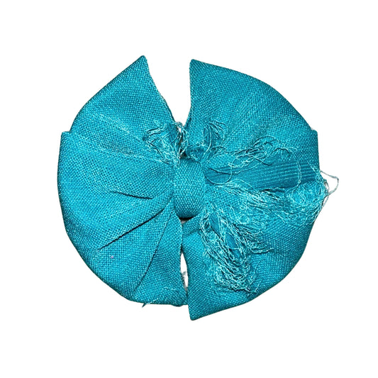 Distressed Cookie Monster Messy Clip Bow