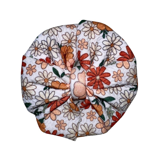 Field Of Flowers Messy Clip Bow