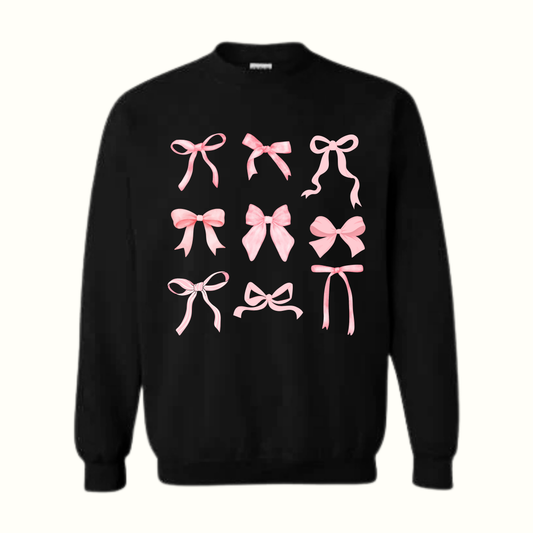 Pink Bow Crewneck