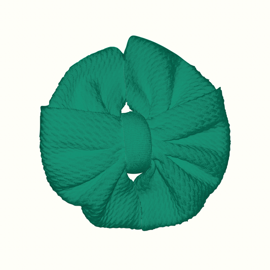 Kelly Green Messy Clip Bow