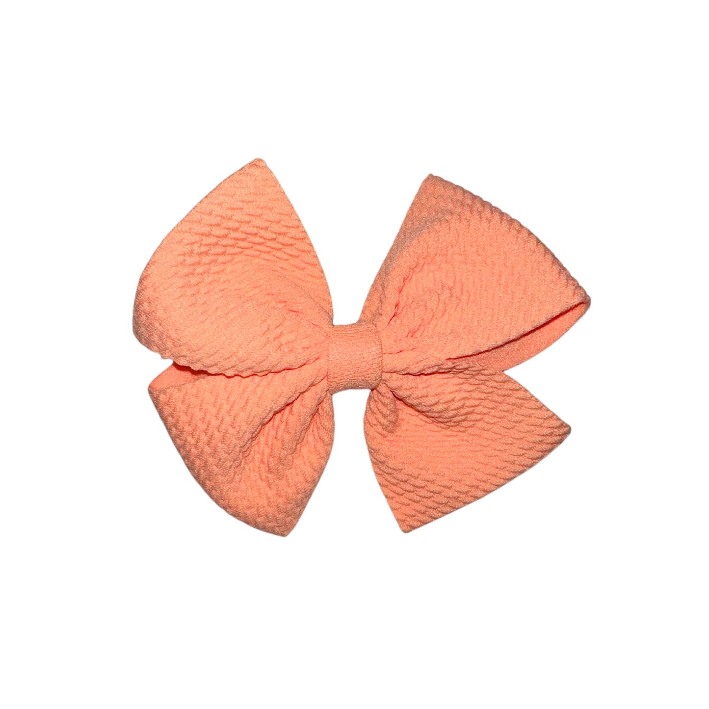 Peachy Keen Pinwheel Clip Bow