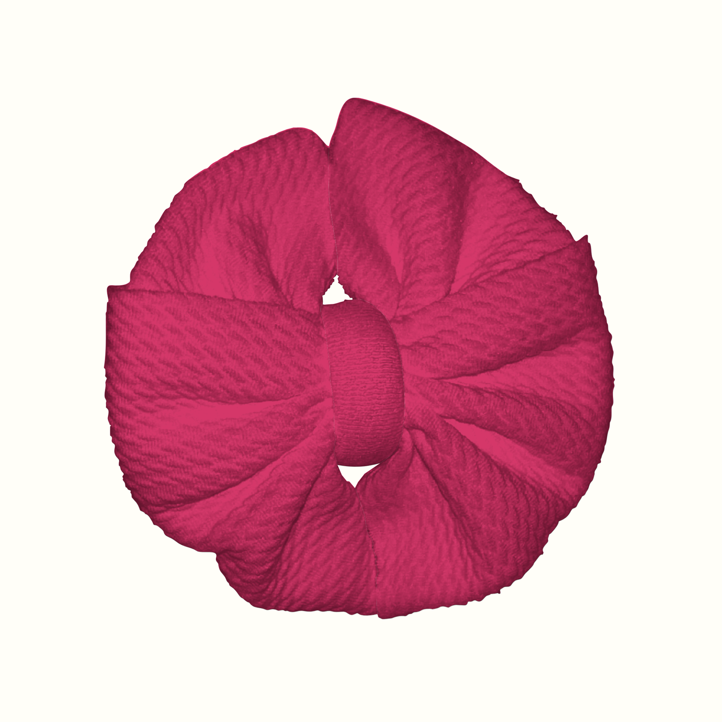 Pink Ruby Messy Clip Bow