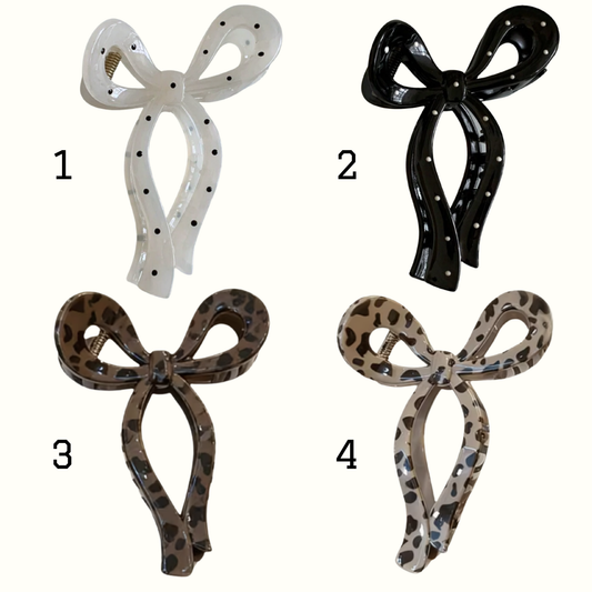 Large Bow Claw Clips