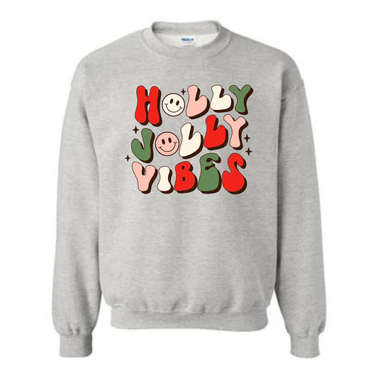 Holly Jolly Vibes Crewneck