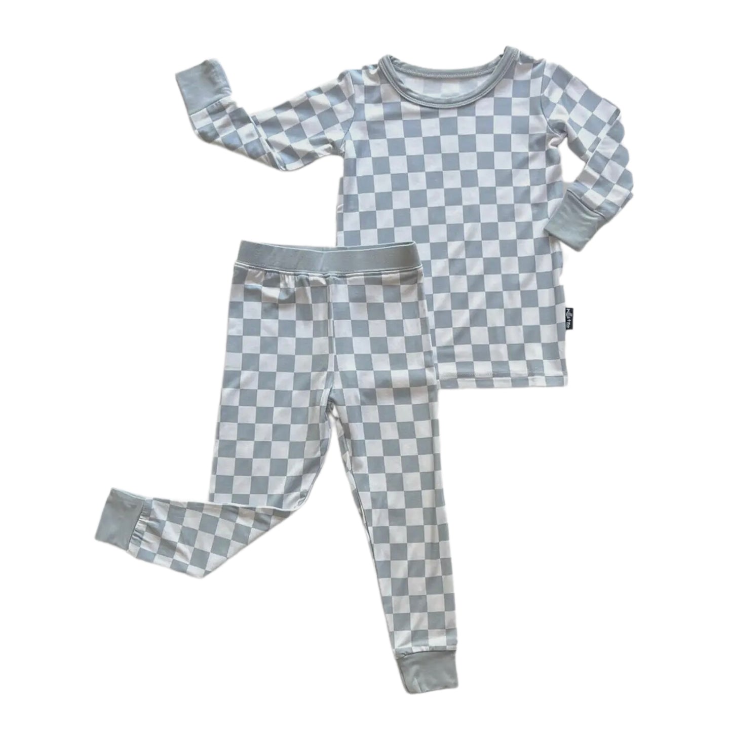 Checkered Stone Bamboo 2 Piece Set