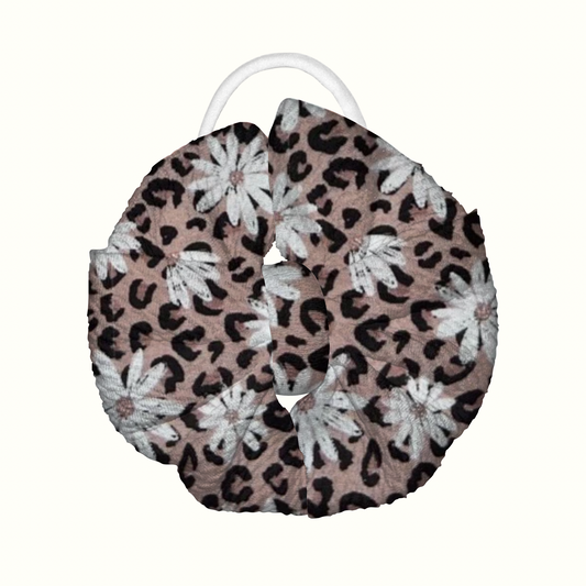 Little Miss Leopard Messy Nylon Headband