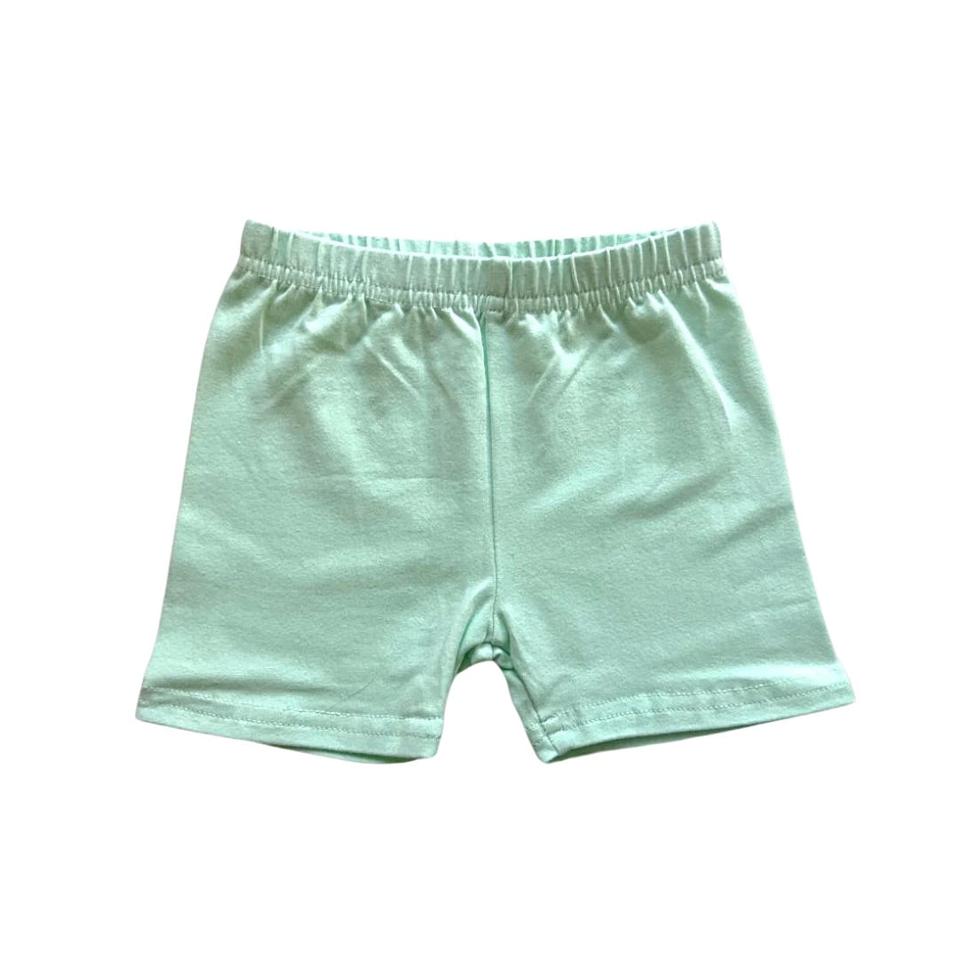 Spearmint Bamboo Biker Shorts