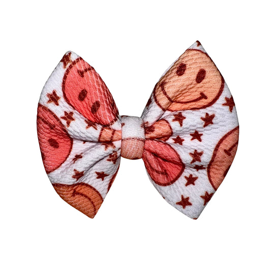 Remember To Smile Clip Bow