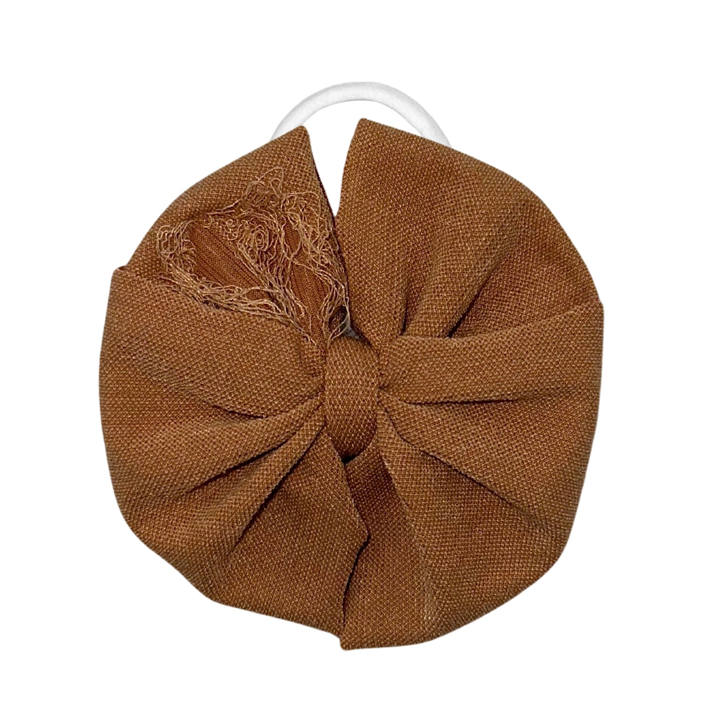 Distressed Mocha Messy Nylon Headband