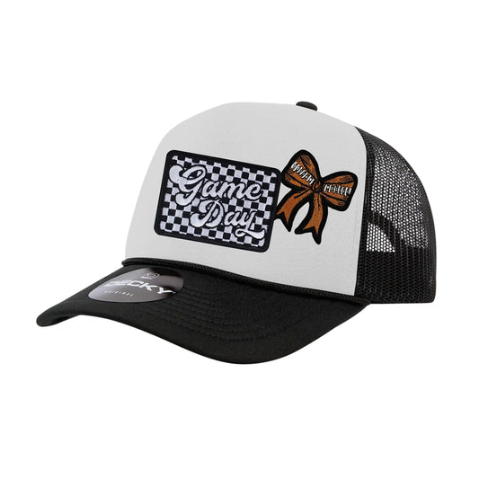 Game Day Football Bow Trucker Hat