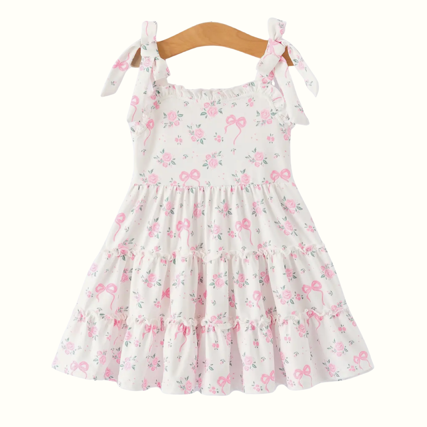 Pink Floral Twirl Dress