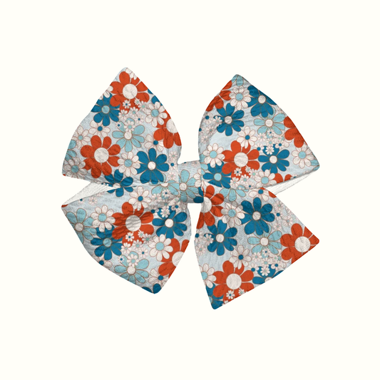 Miss America Pinwheel Clip Bow