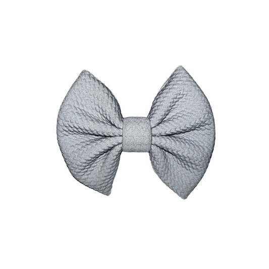 Silver Bells Clip Bow