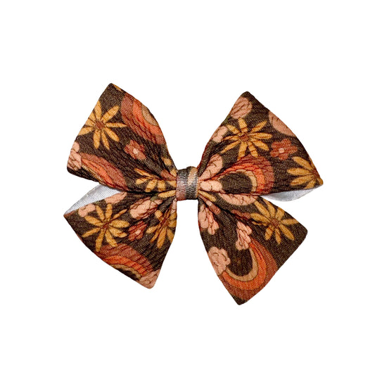 Hey There Pumpkin Pinwheel Clip Bow