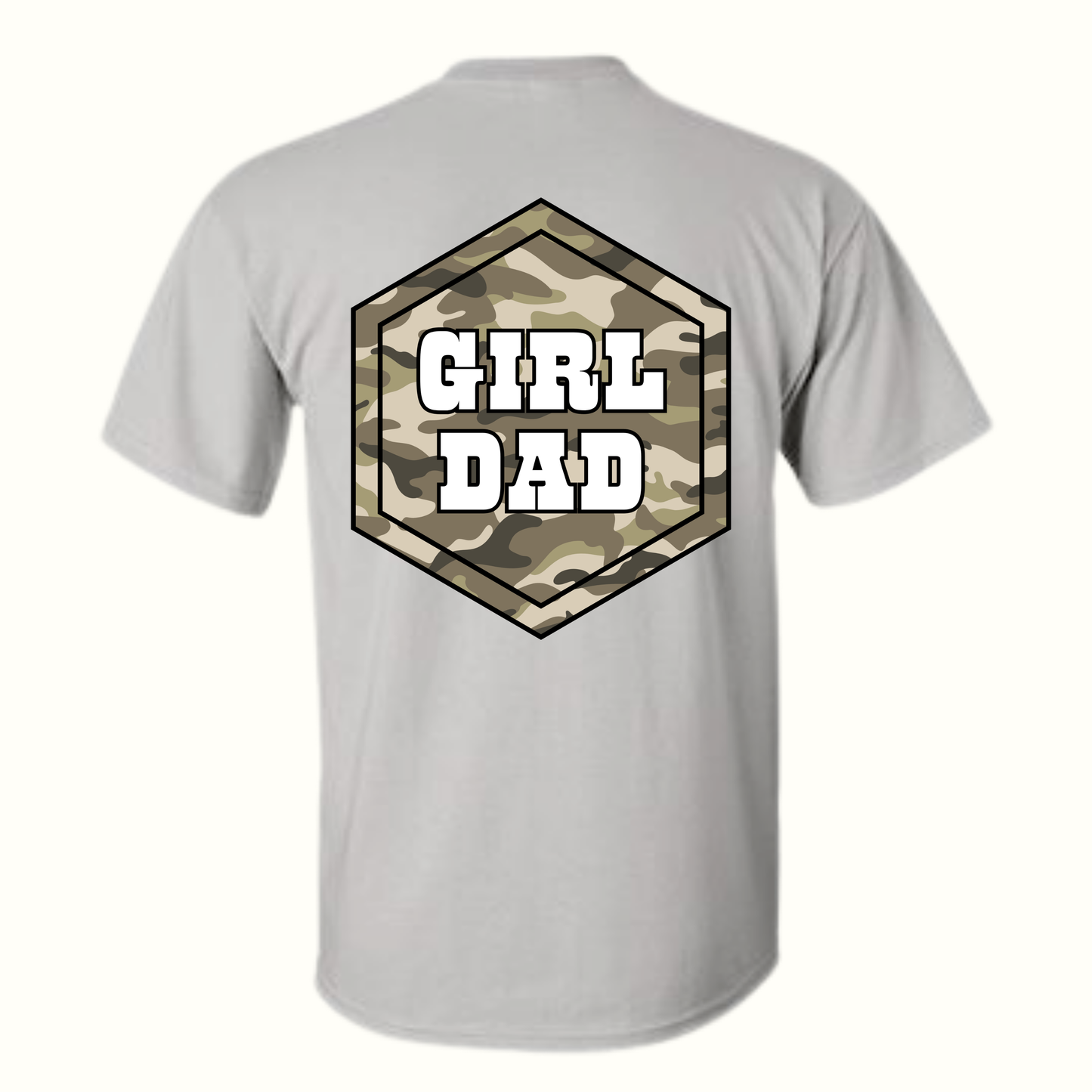 Camo Girl Dad T-Shirt
