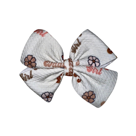 Daddy’s Girl Pinwheel Clip Bow