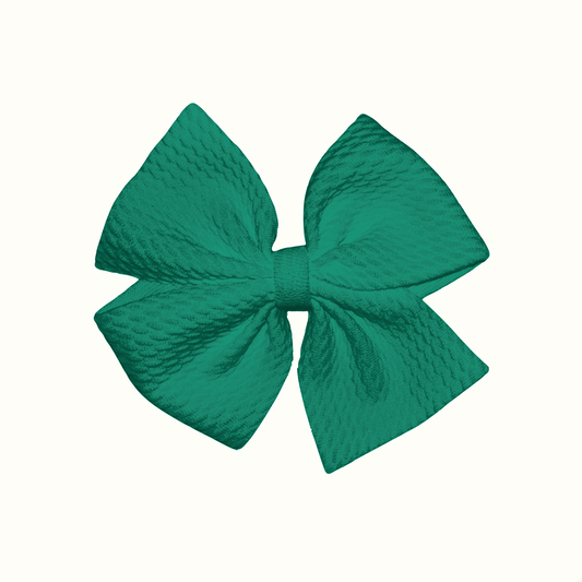 Kelly Green Pinwheel Clip Bow