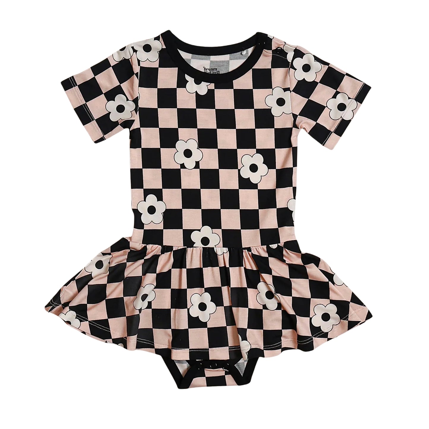 Daisy Checks Bamboo Flutter Dress