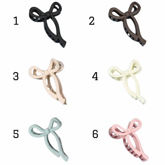 Large Bow Claw Clips