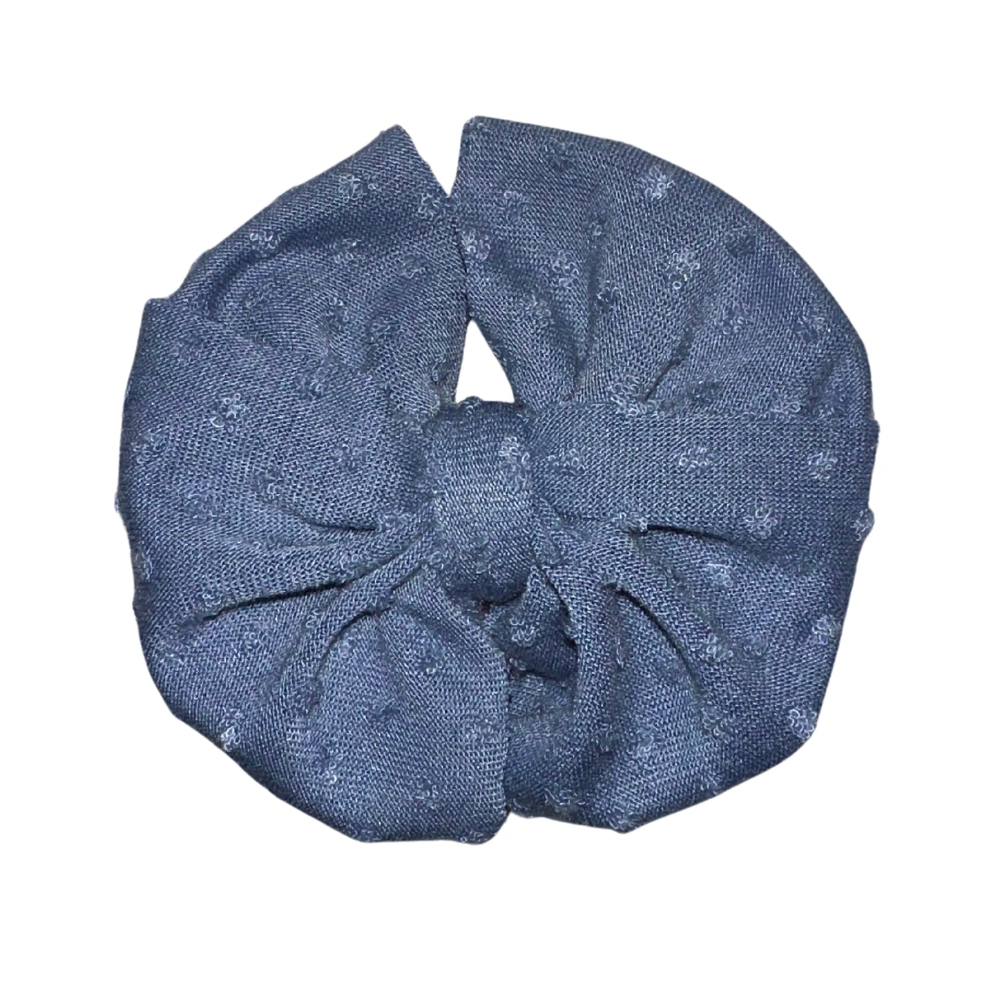 French Blue Messy Clip Bow