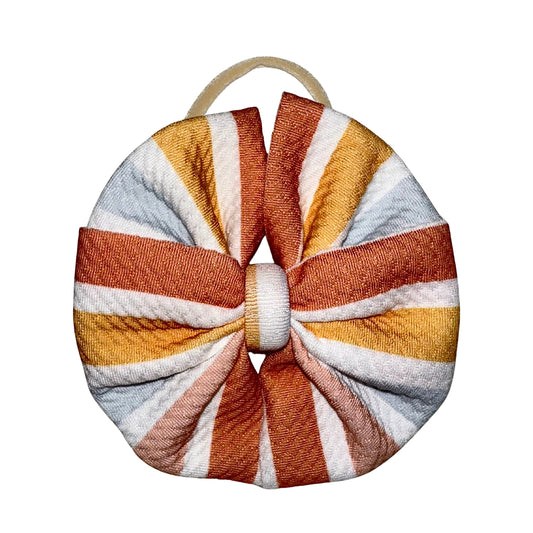 Summer Stripes Messy Nylon Headband