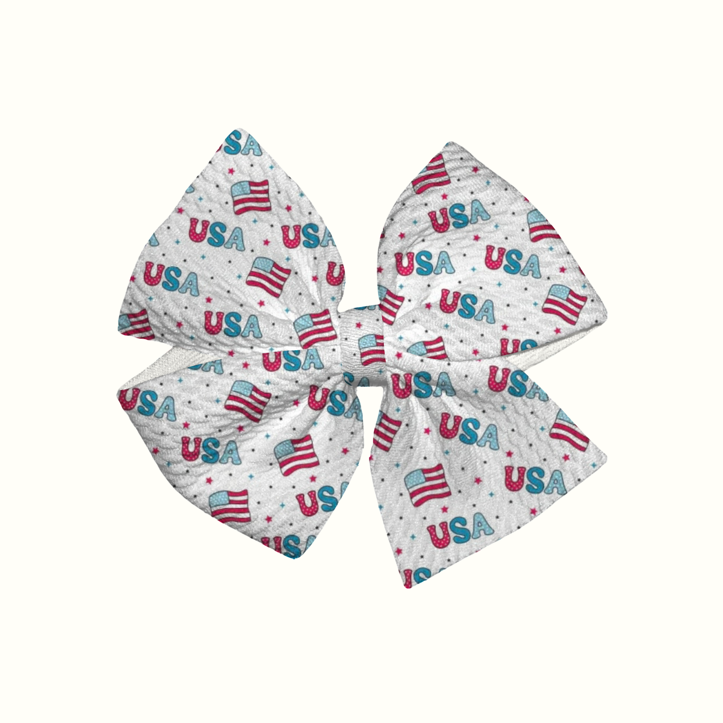 Party In The USA Pinwheel Clip Bow