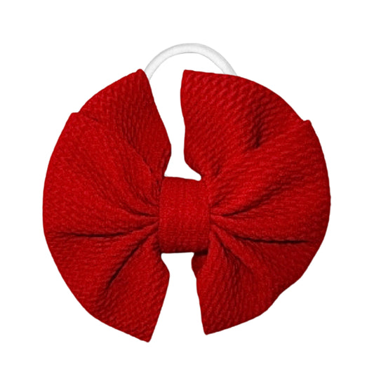 Rosey Red Messy Nylon Headband